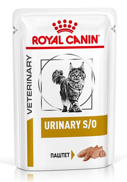 Корм для кошек Royal Canin Urinary S/O LOAF паштет (Роял Канин Уринари С/О), 12 шт. по 85 гр