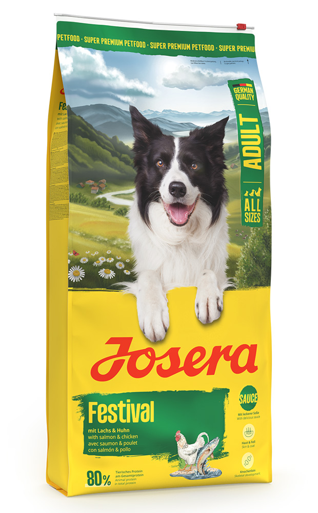 Сухой корм Йозера Фестивал для привередливых собак Josera Festival (Adult Medium/Maxi 26/16), 12.5 кг.