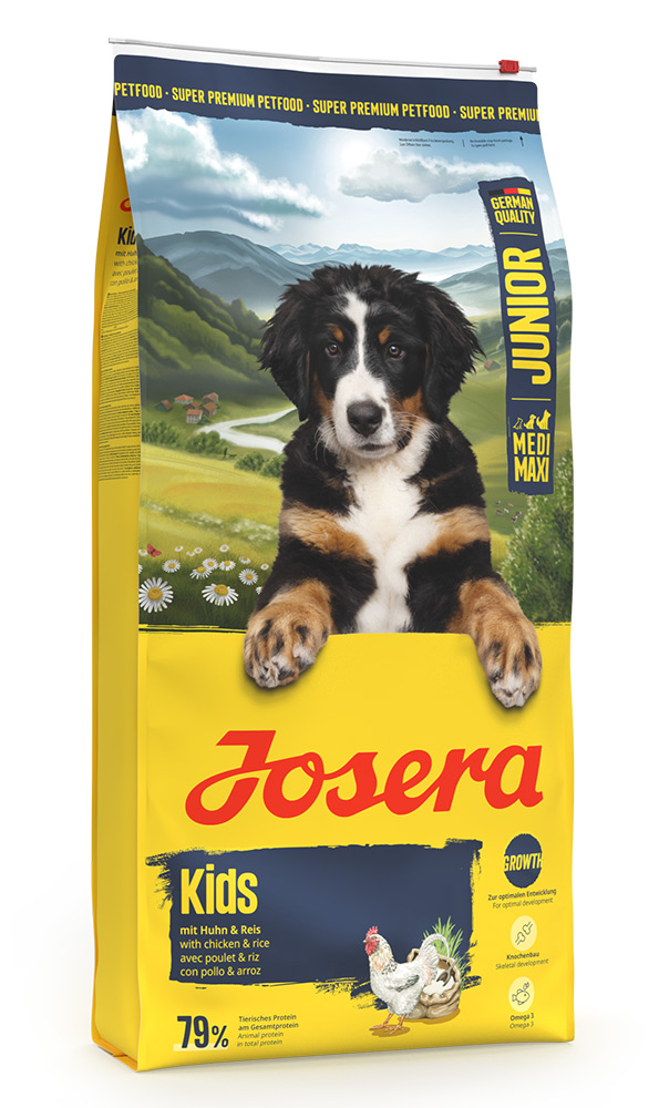 Сухой корм Йозера Кидс для растущих щенков средних и крупных пород Josera Kids (Junior Medium/Maxi 25/12), 12.5 кг.