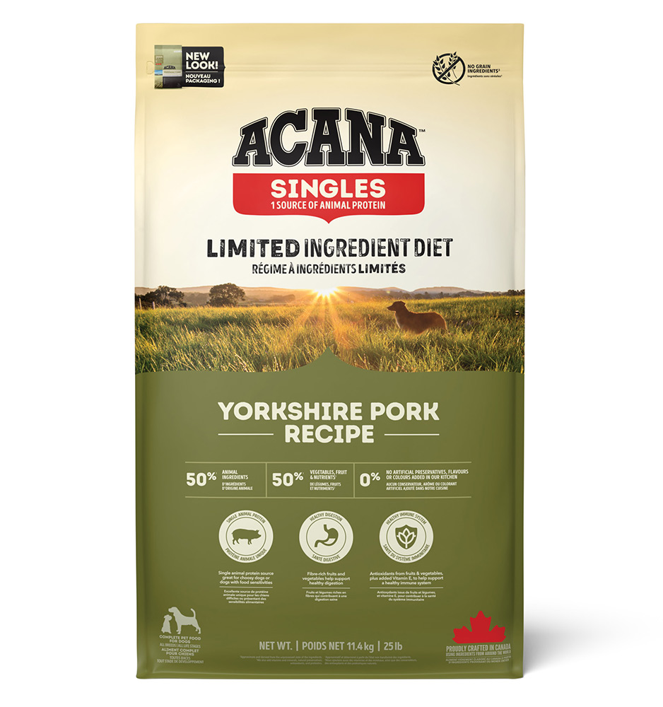 Корм беззерновой Акана Свинина (Yorkshire Pork) для собак всех пород и возрастов