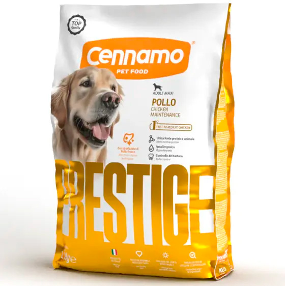 Корм монопротеиновый Cennamo Prestige Adult MAXI POLLO для взрослых собак крупных пород (курица)