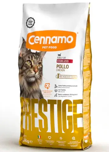 Корм Cennamo Prestige Adult Cat STERILIZED POLLO для взрослых стерилизованных кошек (курица)