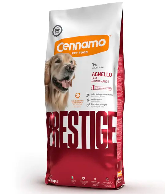 Корм монопротеиновый Cennamo Prestige Adult MAXI AGNELLO для взрослых собак крупных пород (ягненок)