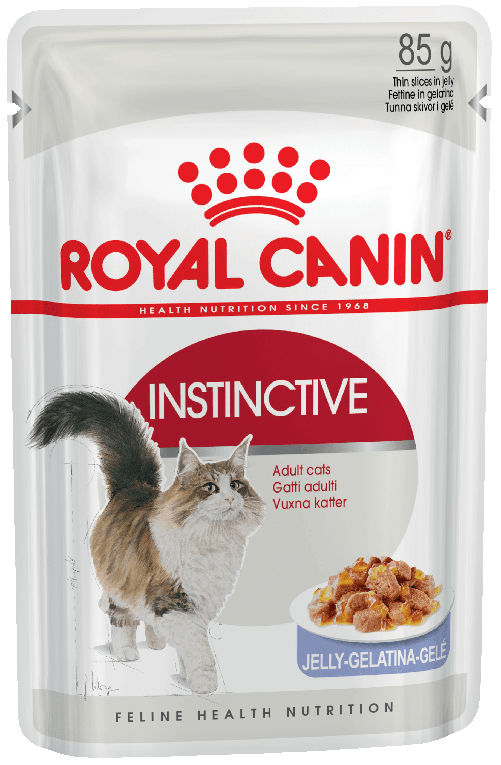 Корм для кошек Роял Канин Инстинктив кусочки в желе (Royal Canin Instinctive in Jelly), 14*85гр