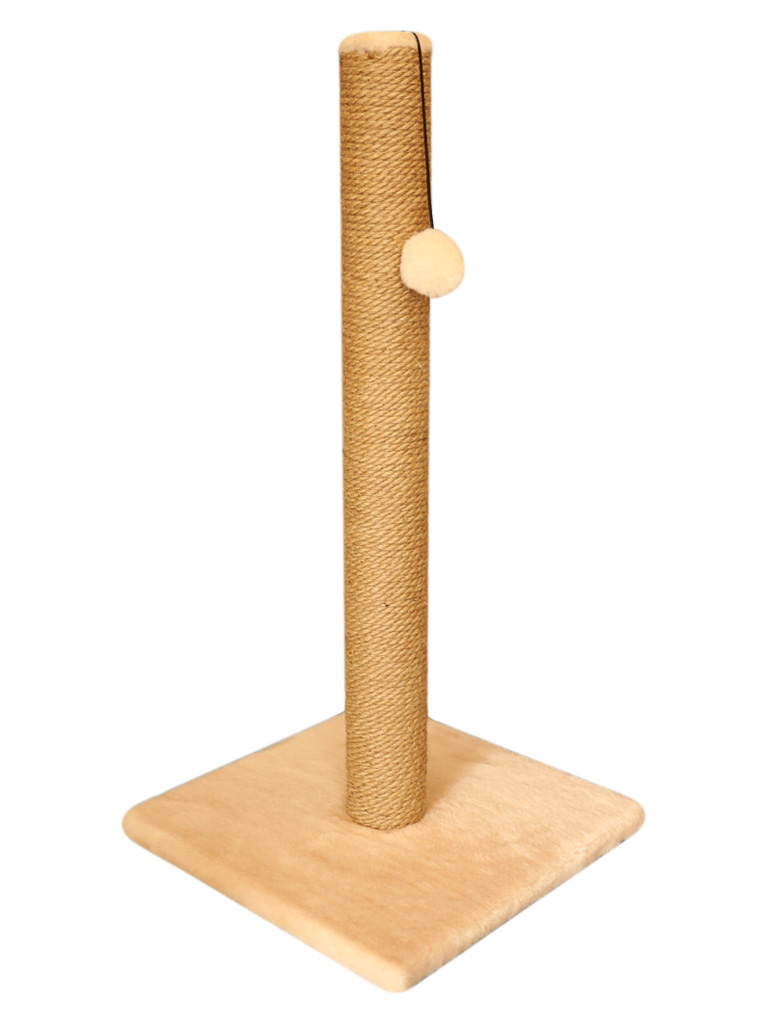 Когтеточка столбик Cat House (мех, джут), 75 см