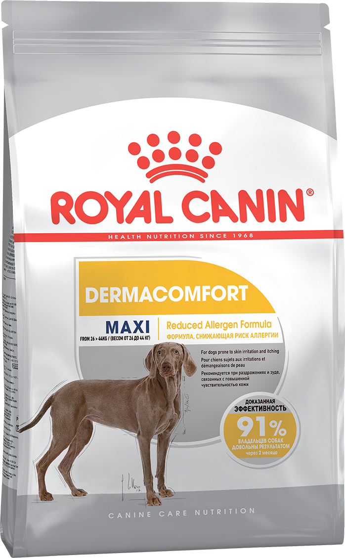 Корм для собак Royal Canin Maxi Dermacomfort (для собак крупных пород с чувствительной кожей)