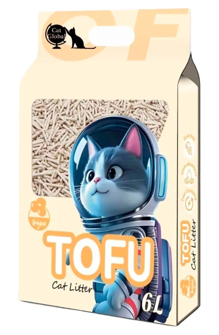 Соевый TOFU комкующийся наполнитель Emily Pets Tofu Original без аромата