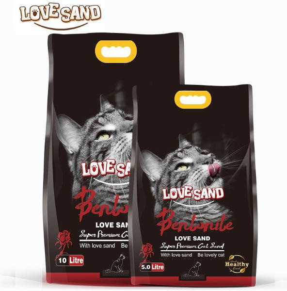 Бентонитовый комкующийся наполнитель Love Sand Rose с ароматом розы