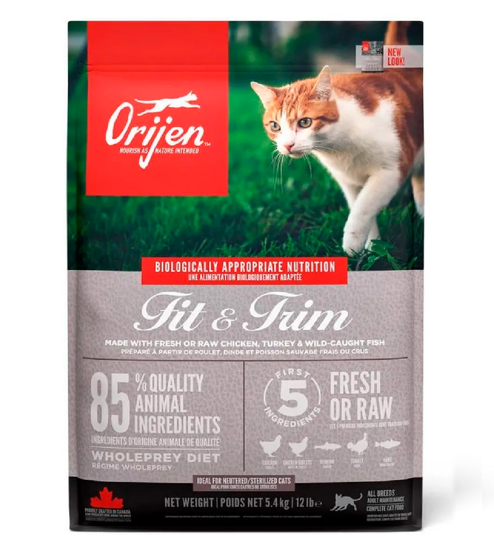 Корм беззерновой Ориджен Фит и Трим (ORIJEN CAT FIT & TRIM) для кошек с избыточным весом
