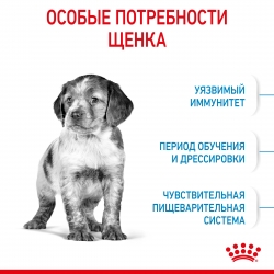 Корм для щенков Royal Canin Medium Puppy (Медиум Юниор для щенков средних пород от 2 до 12 месяцев) Image 2