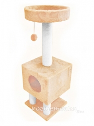 Домик на ножках Cat House с шариком на резинке (мех, хлопок), 1,05м Image 1