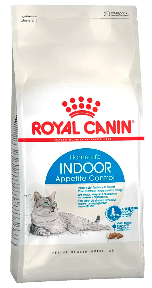 Корм для кошек, живущих в помещении и склонных к перееданию (Royal Canin Indoor Appetite Control)