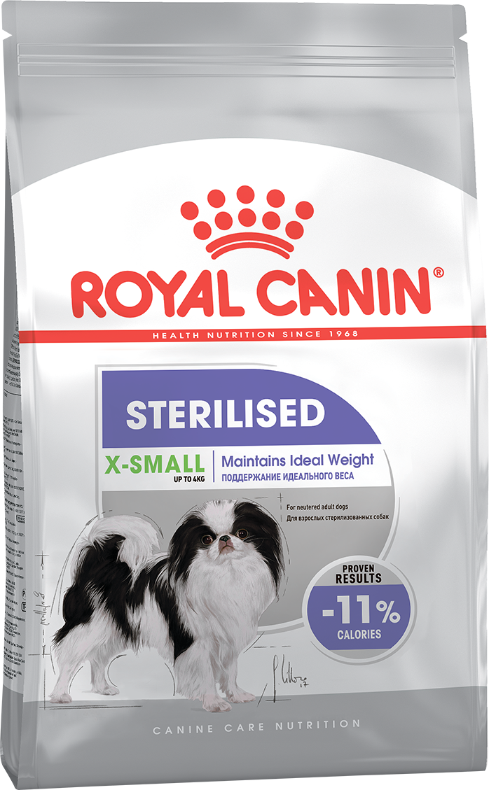 Корм для собак Royal Canin X-Small Sterilised (для стерилизованных собак миниатюрных размеров)